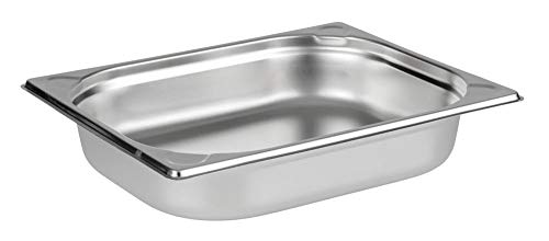 APS 81202 pojemnik GN 1/2, gastronormiczny stal nierdzewna/wymiary 265 x 325 cm/wysokość 65 mm/pojemność 4 litry APS 81202 pojemnik GN 1/2, gastronormiczny stal nierdzewna/wymiary 265 x 325 cm/wysokość 65 mm/pojemność 4 litry