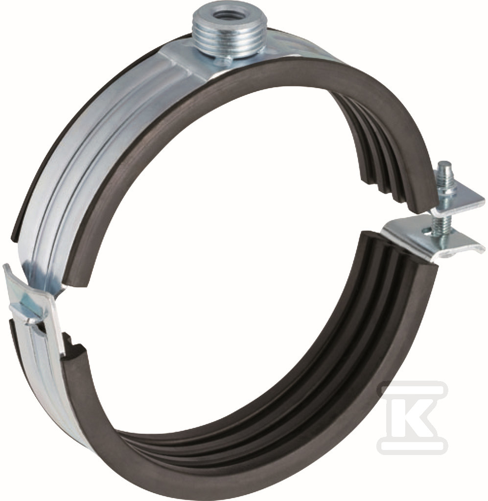 Obejma rurowa 135 z mufą gwintowaną GZ1/2" do rur Silent-db20 HT, stalowy ocynkowany, sanitarna, do kanalizacji wewnętrznej niskoszumowej 312.813.26.1 - obrazek 1