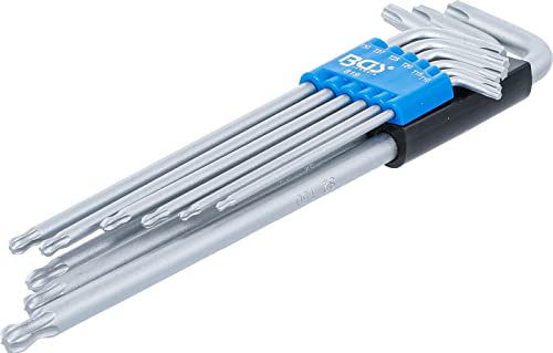 BGS 819 Zestaw kluczy kątowych długie profil T (do Torx) z głowicą kulkową T10 T50 9 szt. - obrazek 1