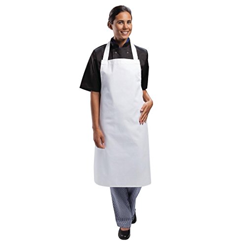 Whites Chefs Apparel A521 fartuch śliniaczka, 100%, 71,1 x 96,5 cm biały