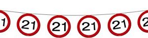 Baner girlanda urodzinowa 21lat 5m Baner girlanda urodzinowa 21lat 5m