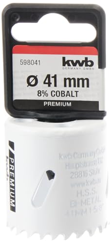 kwb Otwornica HSS Bi Metal Ø 41 mm, 8% stop kobaltu z progresywnym zmiennym zębem i wysoka precyzja do wszechstronnego zastosowania - obrazek 1