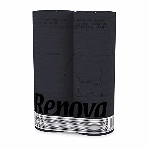 Czarny Papier Toaletowy Renova 6 szt - obrazek 1