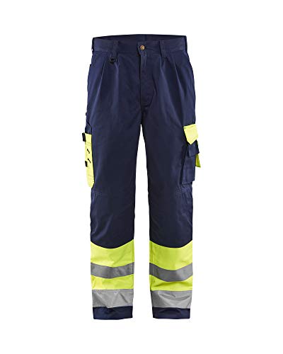 Blakläder 158418603389D108 Wysokie śruby Spodnie klasy 1 Rozmiar D108 Żółty/Granatowy Niebieski - obrazek 1