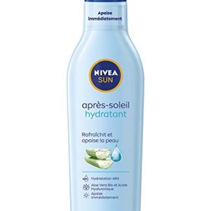 NIVEA SUN 48H Nawilżające mleko po opalaniu Odświeża i koi skórę Organiczny aloes kwas hialuronowy Lekka nietłusta formuła Wszystkie rodzaje skóry 200 ml NIVEA SUN 48H Nawilżające mleko po opalaniu Odświeża i koi skórę Organiczny aloes kwas hialuronowy Lekka nietłusta formuła Wszystkie rodzaje skóry 200 ml