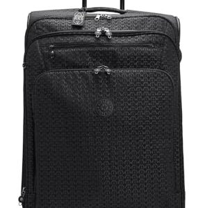 Kipling NEW YOURI SPIN L Duża rozbudowana przędzarka, pionowa, Signature Emb (Czarny)