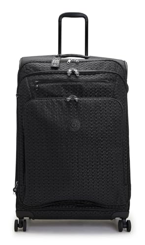 Kipling NEW YOURI SPIN L Duża rozbudowana przędzarka, pionowa, Signature Emb (Czarny) Kipling NEW YOURI SPIN L Duża rozbudowana przędzarka, pionowa, Signature Emb (Czarny)