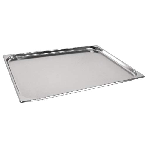Vogue Stal nierdzewna GN 2/1 patelnia 20 mm 650 x 530 pojemnik na żywność restauracja - obrazek 1