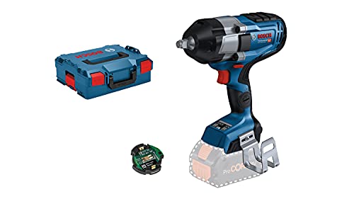 Bosch Professional Akumulatorowa wkrętarka udarowa i klucz udarowy BITURBO GDS 18V 1000 C (mom. dokręcania 1 000 Nm, mom. zrywający 600 bez akum. ład., moduł Connectivity, walizka L BOXX 136) - obrazek 1