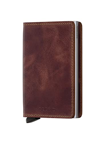 Secrid Slimwallet – Ochrona RFID – Vintage – Brązowy