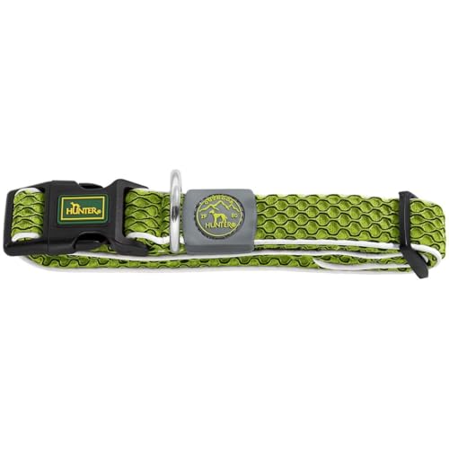Obroża Hunter Hilo Vario Basic S limonkowa - obrazek 1