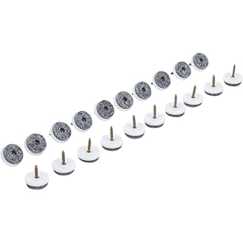 BGS Diy 80862 Zestaw podkładek filcowych z wkrętem Ø 24 mm 20 szt. - obrazek 1