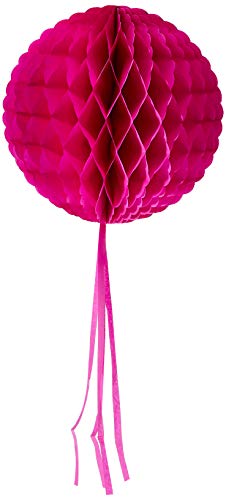 Folat Kula o strukturze plastra miodu czerwono biało niebieska 30 cm - obrazek 1