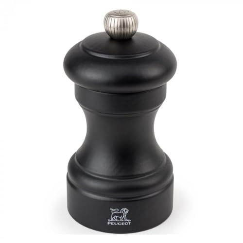 Peugeot Bistro Młynek Do Soli Drewniany 5 x 10 cm – Czarny Matowy