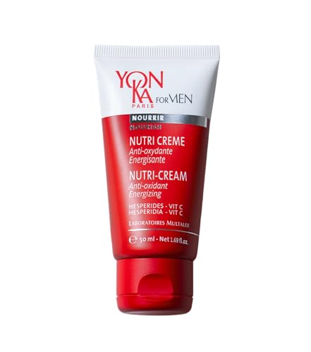 Yonka krem Nutri dla mężczyzn, 40 ml, multiwitaminowy, orzeźwiający nawilżający do twarzy, szybko się wchłania, bez efektu tłustego, naturalna formuła z oliwą oliwek i witaminami - obrazek 1