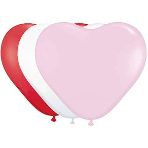 Folat Balony w kształcie serca różne kolory 8 sztuk
