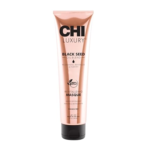 CHI, Luxury Black Seed Oil, maska do włosów rewitalizująca, 147 ml