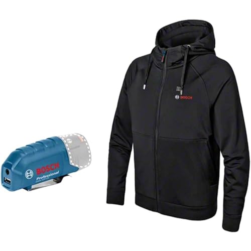 Bosch Professional Ogrzewana bluza GHH 12 + 18 V XA (w zestawie adapter USB GAA 21, bez baterii) rozmiar 2XL - obrazek 1