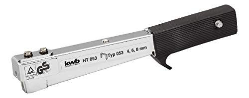 kwb Zszywacz młotkowy z gumowym uchwytem, typ 053 zszywki, 8 mm, czarny, 200 x klamerek, - obrazek 1