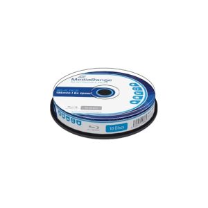 MediaRange BD R 25 GB 6 krotna prędkość zapisu, pudełko na ciasto 10, MR499, Cake 10