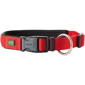 HUNTER Neodpren Vario Plus obroża dla psa, nylon, wyściełana neoprenem, 30/1,5 (XS S), czerwony/czarny HUNTER Neodpren Vario Plus obroża dla psa, nylon, wyściełana neoprenem, 30/1,5 (XS S), czerwony/czarny
