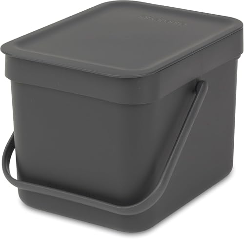Brabantia Sort&Go Kosz na Śmieci – Szary – 6 l