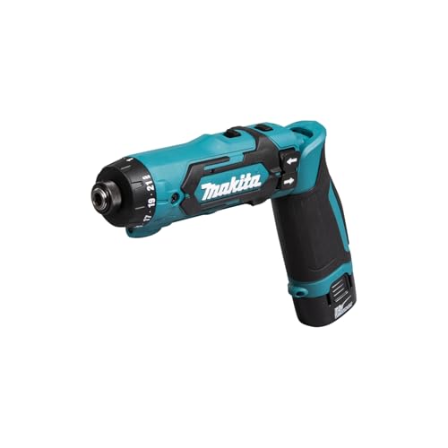 Makita DF012DSE – Wkrętarka Przegubowa Akumulatorowa – 7,2 V – 30 W – Czarny/Niebieski