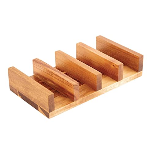 Olympia Drewniany stojak do taco 275 x 150 55 mm serwowanie jedzenia restauracja - obrazek 1