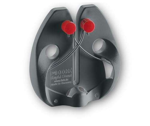 F. DICK Ostrzałka do noży Rapid Steel Action (ostrzałka przeciągania; pręty ze stali nierdzewnej) 90091000, bez podstawy, czarna, 20 cm - obrazek 1