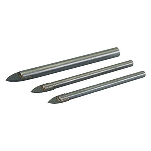 Silverline 217584 wiertło do płytek i szkła zestaw 3 szt.