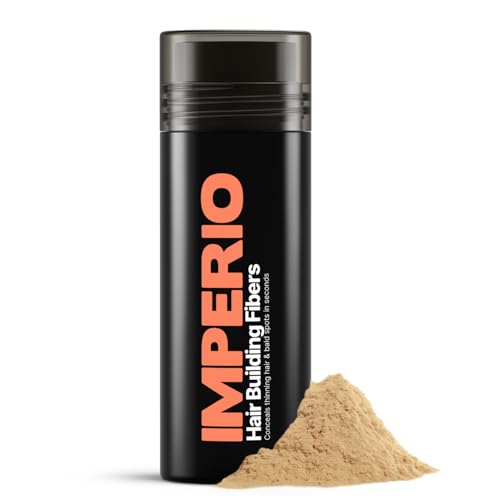 Mikrowłókna IMPERIO do zagęszczania włosów i pełniejszej fryzury W kilka sekund. zapewniają autentyczny wygląd. 100% naturalne! Fryzura jakości premium 26 g (blond)