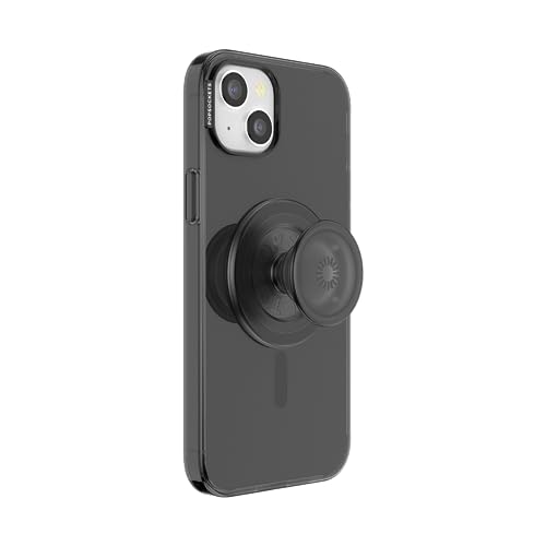PopSockets: PopCase PlantCore dla MagSafe Roślinne Etui na Telefon iPhone 15 Plus z Uchwytem PopGrip Zgodnym Stojak i Uchwyt Wymienną Górą Black Transluscent - obrazek 1