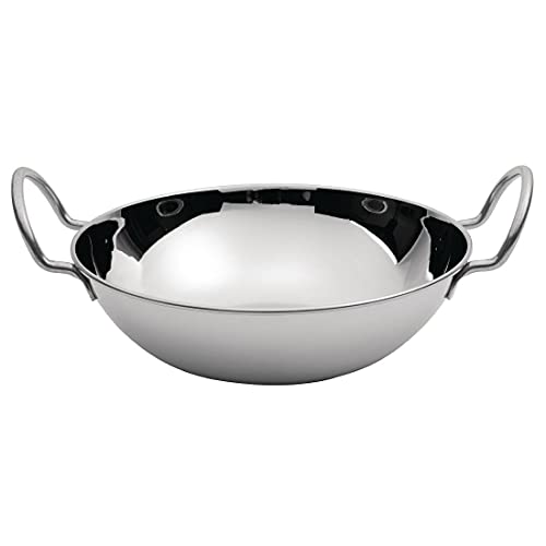 Małe naczynie do serwowania z płaskim dnem 154 mm miska ze stali nierdzewnej - obrazek 1
