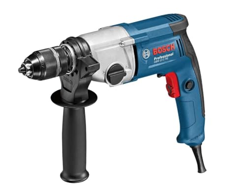 Bosch Professional: wiertarka GBM 13 2 RE (750 W, szybkozaciskowy uchwyt wiertarski mm, rękojeść dodatkowa, ogranicznik głębokości 210 mm)