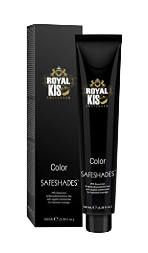 Royal KIS SafeShades permanentny krem do włosów 100 ml 3N wysoka siła krycia, trwały kolor i naturalnie błyszczące włosy bez PPD, MEA rezorcynolu