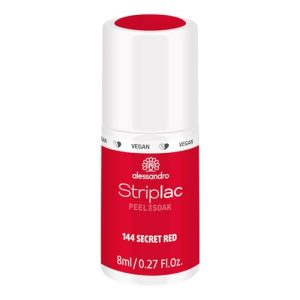 alessandro Striplac lakier do paznokci UV Secret Red delikatny i długotrwały łatwe usuwanie dzięki technologii peel off wegański nietestowany na zwierzętach 8 ml alessandro Striplac lakier do paznokci UV Secret Red delikatny i długotrwały łatwe usuwanie dzięki technologii peel off wegański nietestowany na zwierzętach 8 ml