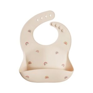 Mushie Śliniak silikonowy Rainbow Kokosek Baby Store