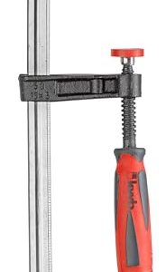 kwb Profesjonalny zacisk śrubowy z 2 komponentowym uchwytem 50 x 200, szerokość mocowania 200 mm, głębokość szczęki mocujące ze stali ciągliwej, szyną profilowaną kwb Profesjonalny zacisk śrubowy z 2 komponentowym uchwytem 50 x 200, szerokość mocowania 200 mm, głębokość szczęki mocujące ze stali ciągliwej, szyną profilowaną