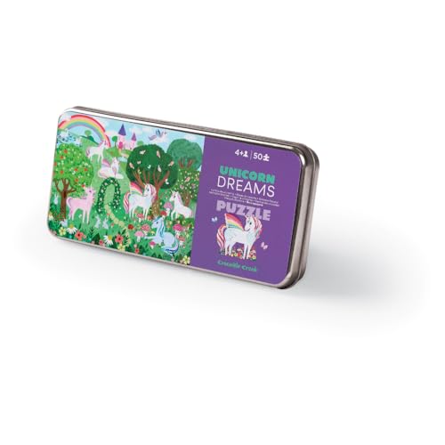 Crocodile Creek 50 pcs Tin Puzzle/Unicorn Dreams