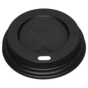 1000 X Fiesta kubki na gorące napoje czarna 200 ml jednorazowe tworzywo sztuczne