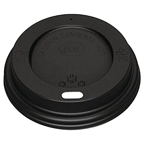 1000 X Fiesta kubki na gorące napoje czarna 200 ml jednorazowe tworzywo sztuczne - obrazek 1