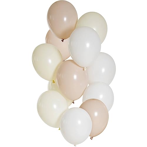 Folat 25116 zestaw balonów lateksowych Nearly Nude 33 cm 12 sztuk na urodziny i imprezę, wielokolorowe - obrazek 1