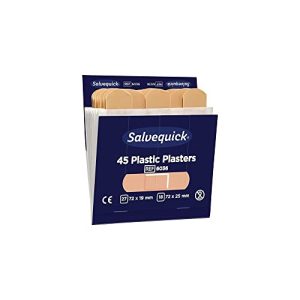 SALVEQUICK Wodoodporne plastry do dozownika plastrów Zawartość: 6 x 45 sztuk SALVEQUICK Wodoodporne plastry do dozownika plastrów Zawartość: 6 x 45 sztuk