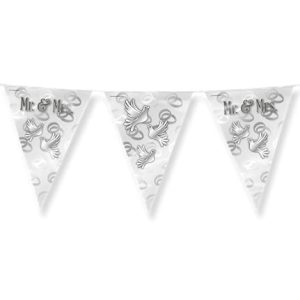 PD Party 7031044 Impreza Bunting Elegancki Mr. & Mrs., Srebro, Foil Bunting, Dwustronna, Trójkątny, Dekoracje Imprezowe Flagi, 1000cm Długość x 30cm Szerokość 0.1cm Wysokość PD Party 7031044 Impreza Bunting Elegancki Mr. & Mrs., Srebro, Foil Bunting, Dwustronna, Trójkątny, Dekoracje Imprezowe Flagi, 1000cm Długość x 30cm Szerokość 0.1cm Wysokość