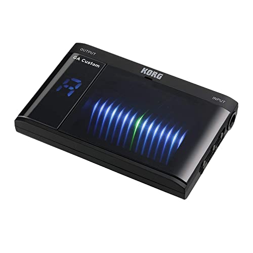 Korg GA CS Pitchblack niestandardowy tuner kieszonkowy z wyświetlaczem 3D czarny