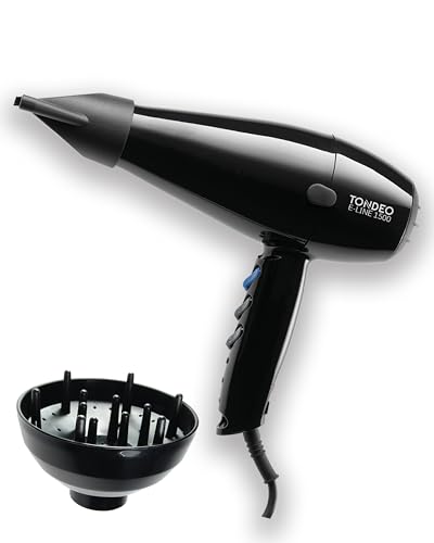 Tondeo E Line 1500 Profi Haartrockner schwarz - obrazek 1