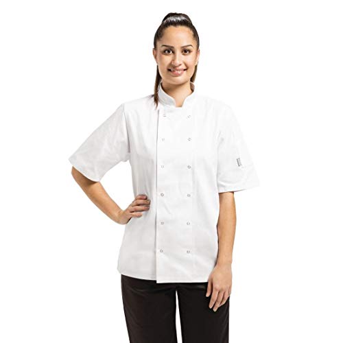 Whites Chefs odzież A211 L Vegas Chef kurtka, krótki rękaw, biała