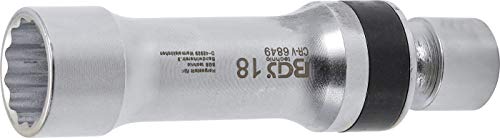 BGS 6849 Nasadka przegubowa do świec zapłonowych, dwunastokątna, ze sprężyną mocującą napęd 10 mm (3/8") 18 - obrazek 1