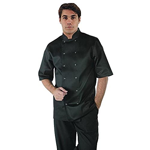 Odzież Whites Chefs A439 M Vegas Chef kurtka, krótki rękaw, czarna