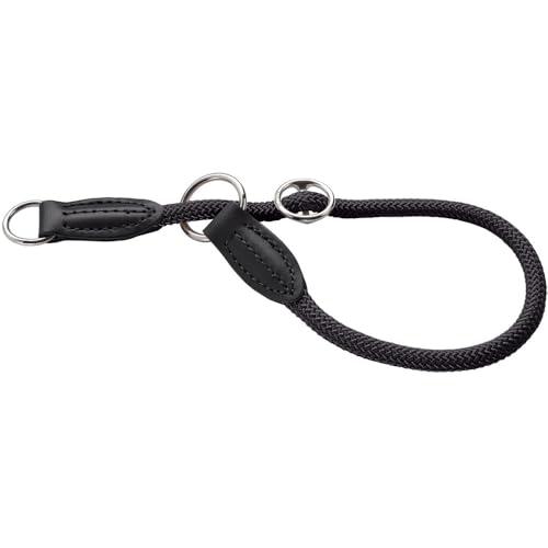 HUNTER Freestyle obroża treningowa z pierścieniem stopowym, 30/8 cm, czarna - obrazek 1